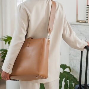 CALPAK Haven Laptop Tote Toffee Color LIKE NEW